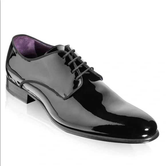 NIB! To Boot New York Aalborg Black Patent Leather Oxfords US8M Retail $395. - Picture 1 of 14